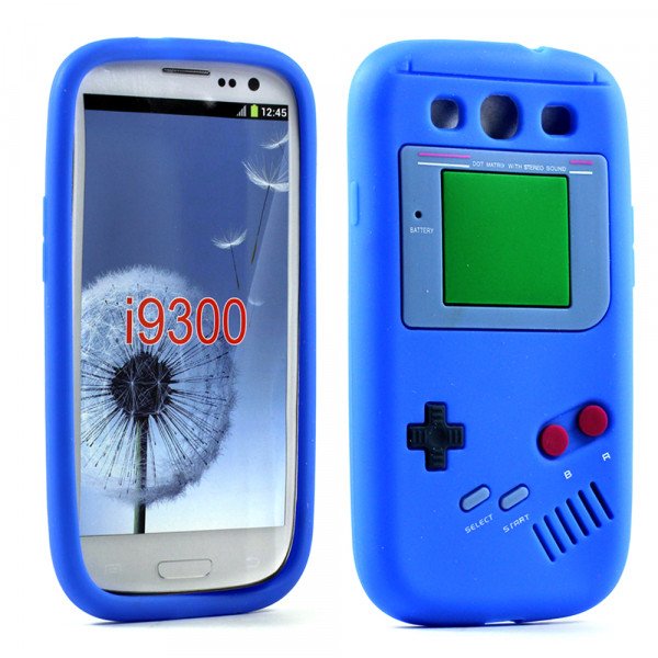 Wholesale Samsung Galaxy S3 / i9300 3D Gameboy Case (Blue)